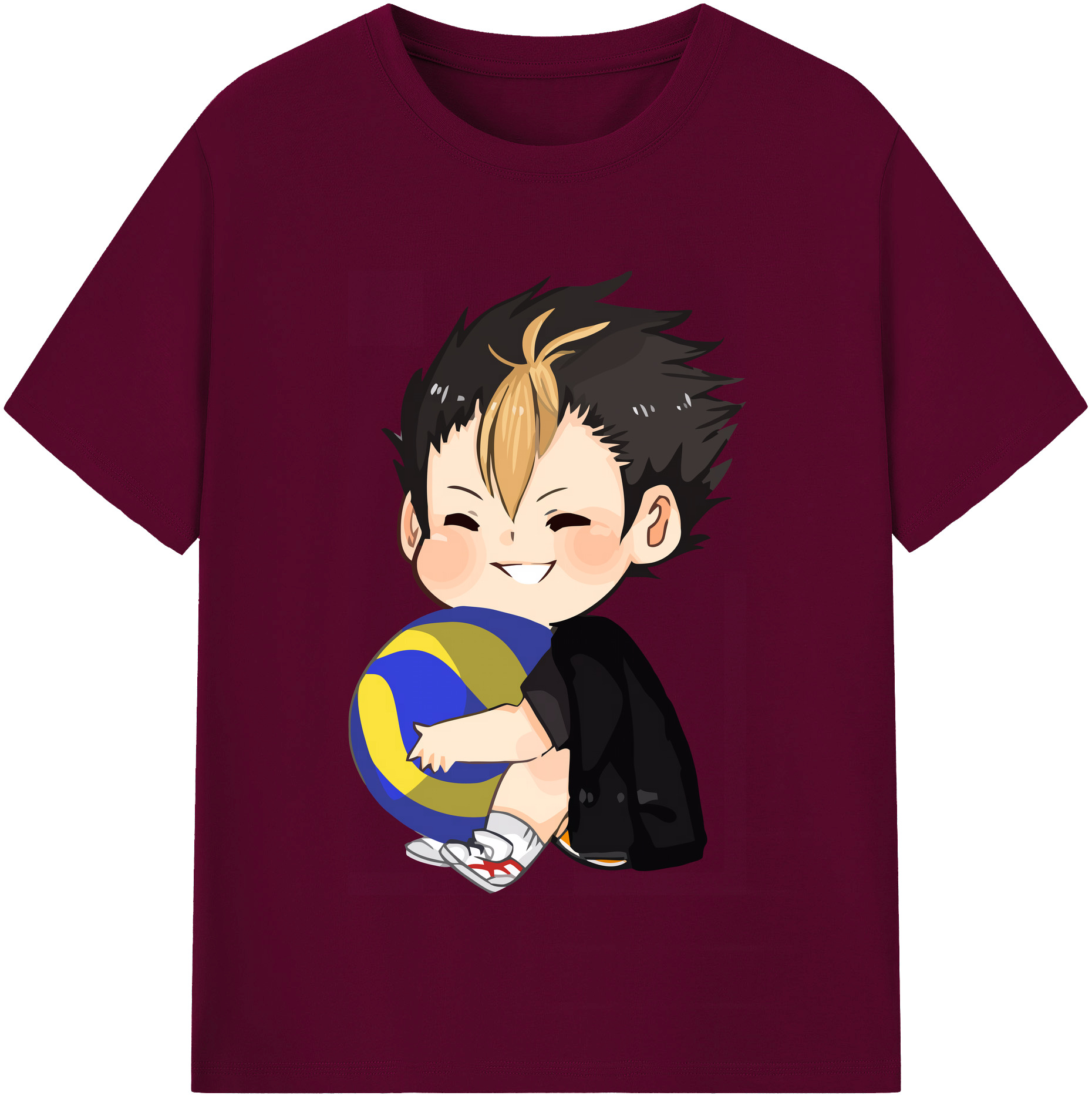 （画像用） ハイキュー!! Haikyu!! レディースカジュアルプリントTシャツ（綿100％）